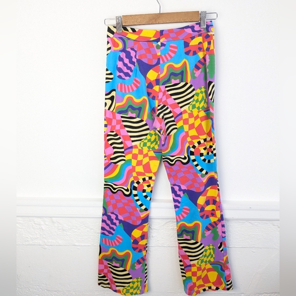 Nooworks • Cropped Kick Flares In Party Time - Picture 5 of 7